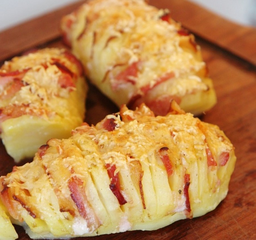 Batatas gratinadas saudáveis